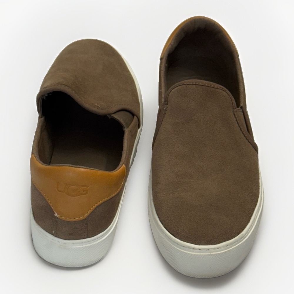 UGG Womens Cahlvan 1121613 Brown/Tan Suede Slip On Comfort Shoes Size US 9